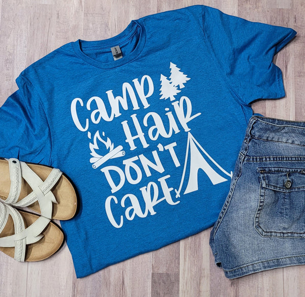 Camp Hair Don't Care Graphic Tee