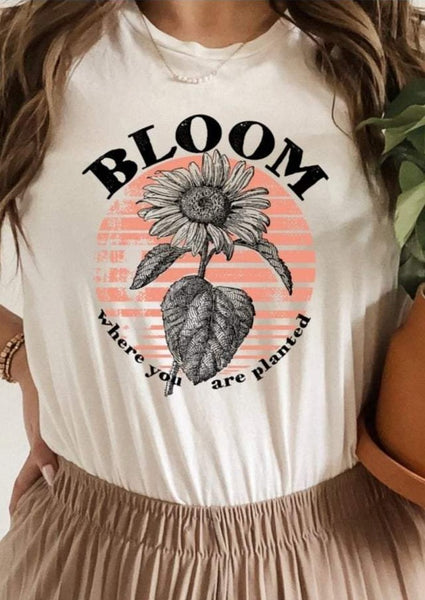 Bloom Where You Are Planted graphic design