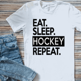 Eat Sleep Hockey Repeat Men's Graphic T-Shirt