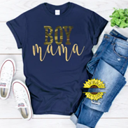 Boy Mama Camo Graphic Tee