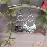 Aztec Silver Earrings