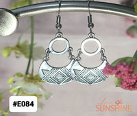 Aztec Silver Earrings