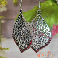 E088 Red Love Earrings