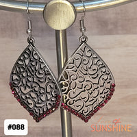 E088 Red Love Earrings