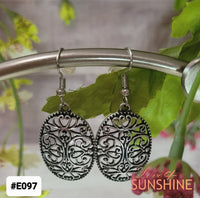 E097 Silver Princess Earrings