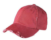 American Mama Arrow Feather Women's Distressed Red Canvas Hat.