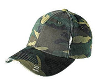 Messy Bun & Getting Stuff Done Women's Distressed Camo Canvas Hat.