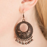 E120 Thrifty Traveler Copper Earring