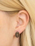 E199 Just A Flicker Copper Post Earring