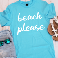 Beach Please Women's Graphic T-Shirt